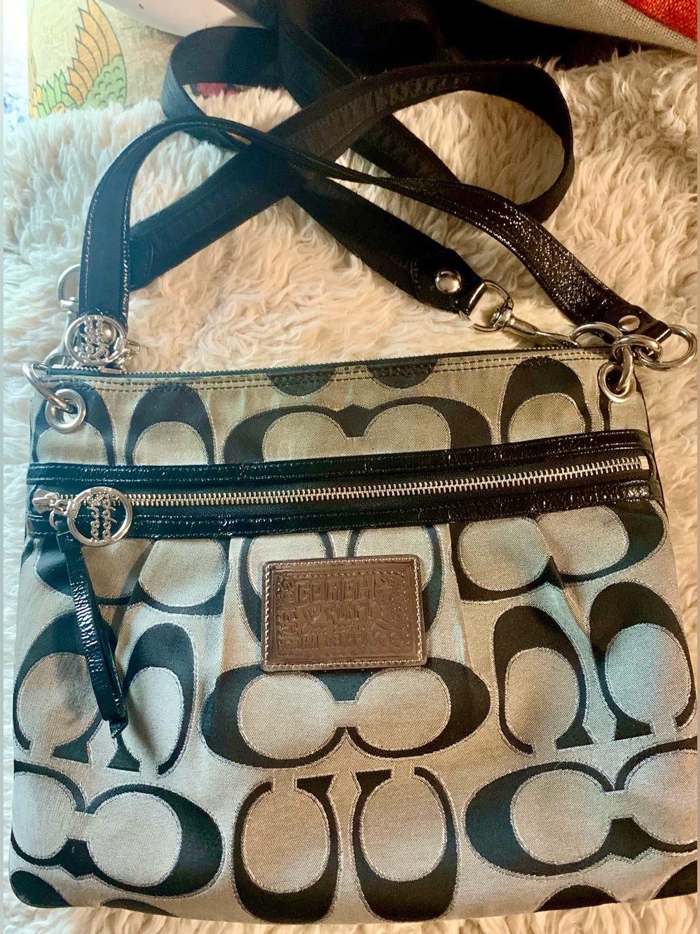 Coach Poppy Signature C Crossbody or Shoulder Bag